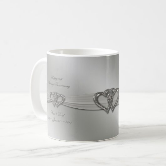 25ème tasse de café d'anniversaire de mariage (Devant gauche)