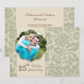 25ste trouwdag kaart (Voorkant / Achterkant)