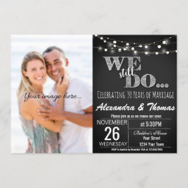 25ste trouwdag, we vieren nog steeds onze trouwdag kaart