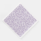 25th Age Random Number Pattern Purple/White Servet (Hoek)
