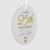 25th Anniversary Faux Gold Custom Wedding (devant)