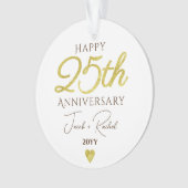 25th Anniversary Faux Gold Custom Wedding (devant)