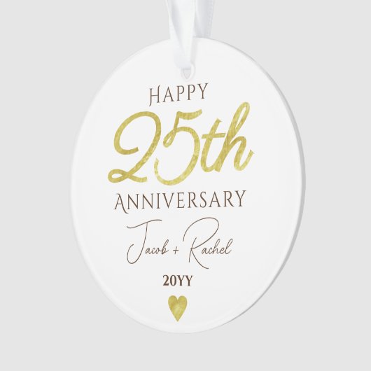 25th Anniversary Faux Gold Custom Wedding (devant)