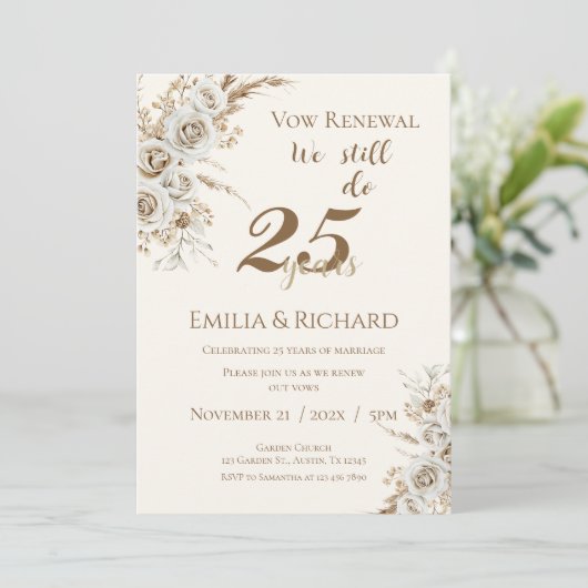 25th anniversary invitation (Debout devant)