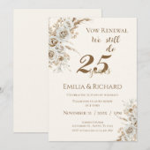 25th anniversary invitation (Devant / Derrière)