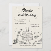 25th Birthday Party Invitation (Devant)