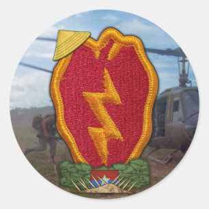 25th Infantry Division Vietnam War Patch Stickers