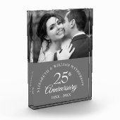 25th Silver Wedding Jubileum Foto Elegant (Links)