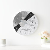 25th Silver Wedding Jubileum Keepslag Grote Klok (Huis)