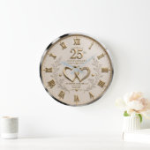 25th wedding anniversary 25 years anniversary grote klok (Huis)