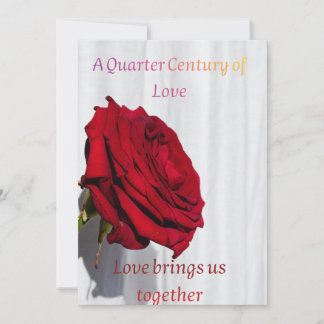 25th Wedding Anniversary Card for Parents – Silver Feestdagenkaart