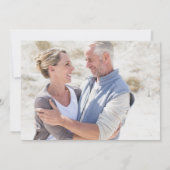 25th Wedding Anniversary Greenery Floral Photo Kaart (Achterkant)