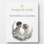 25th Wedding Anniversary Heirloom Celebration Fotoplaat (Voorkant)