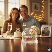 25th Wedding Anniversary With Classic Photo