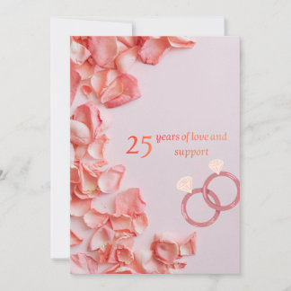 25th wedding greeting cards feestdagenkaart