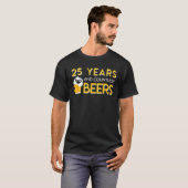 25th Wedding Jubileum Beer Talloos T-shirt (Voorkant volledig)