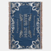 25th Wedding Jubileum Classic Book Hoesje Silver Deken (Voorkant Verticaal)