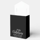 25th Wedding Jubileum Gepersonaliseerd Bedankdoosjes (Geopend)