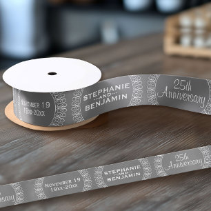 25th Wedding Jubileum Gepersonaliseerd Lint