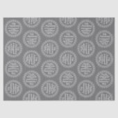 25th Wedding Jubileum Gepersonaliseerd Tissuepapier (Voorkant)