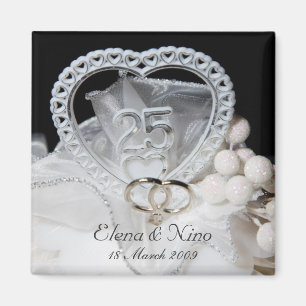 25th Wedding Jubileum Magnet Magneet