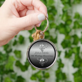 25th Wedding Jubileum Silver Sleutelhanger (Hand)