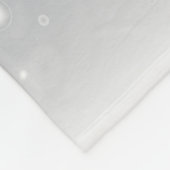 25th Wedding Jubileum Silvery Heart Emblem Fleece Deken (Hoek)