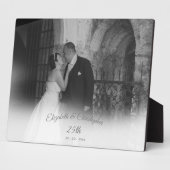 25th Wedding Photo Jubileum Silver Fotoplaat (Zijkant)