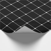 260216 Grid v2 - wit op zwart Cadeaupapier (Hoek)