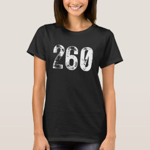 260 Netnummer Fort Wayne IN Mobiel Telefoon Gebied T-shirt