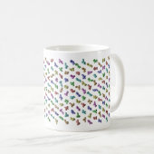 261 Filets Tesseract Mug arc-en-ciel (Devant droit)