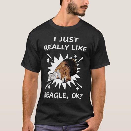 265 Ik hou echt van beagle T-shirt (Voorkant)