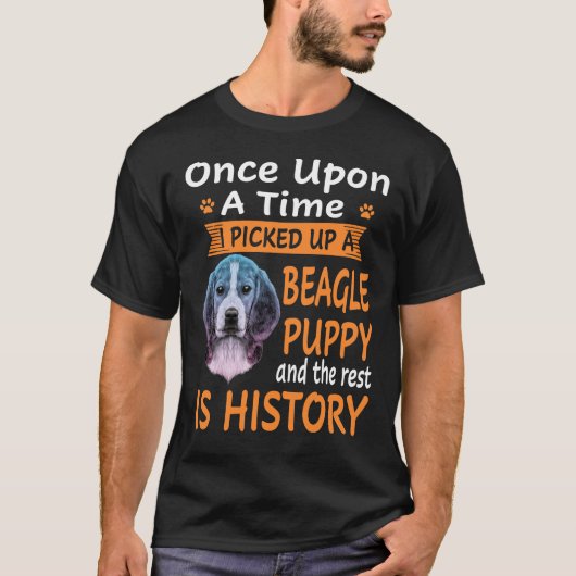 265 One Upon A Time - Beagle Puppy T-shirt (Voorkant)