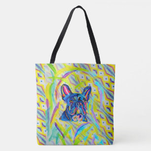 267 - Franse Bulldog Canvas tas