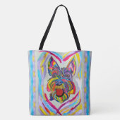 268 - Schnauzer Liefde Canvas tas (Achterkant)