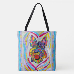 268 - Schnauzer Love Sac fourre-tout