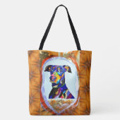 269 - Doberman Liefde Canvas tas (Achterkant)