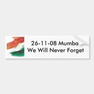 26-11-Mumbai-Bumpersticker Bumpersticker