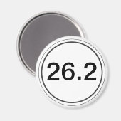 26,2 Aimant | Magnet de marathon (Recto/Verso)