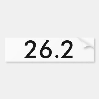 26,2 Bumpersticker