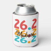 26.2 Gepersonaliseerde Marathon Runner thema kleur Blikjeskoeler (Blikje Voorkant)