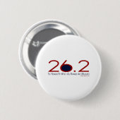 26.2 Het getal Ronde Button 5,7 Cm (Voorkant /achterkant)