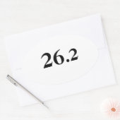 26.2 Marathon Bumpersticker Ovale Sticker (Envelop)
