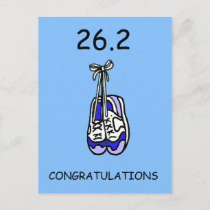 26.2 Marathon feliciteert hem Briefkaart