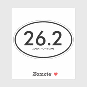 26.2 Marathon Hardloop Wedstrijd Op maat gemaakte Sticker