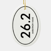 26,2 marathon keramisch ornament (Achterkant)