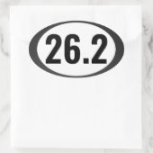 26.2 Marathon met ovalen ticker Ovale Sticker (Tas)