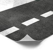 26.2 Marathon met Poster Blue Runner Wall Art (Hoek)