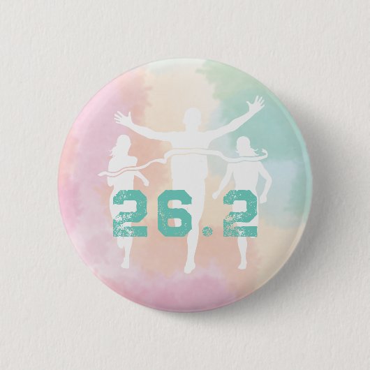 26.2 Marathon Runner cadeau Ronde Button 5,7 Cm (Voorkant)
