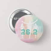 26.2 Marathon Runner cadeau Ronde Button 5,7 Cm (Voorkant /achterkant)